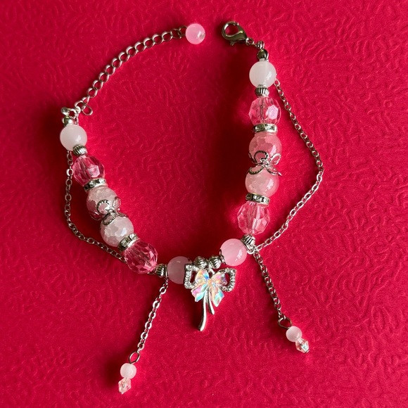 Butterfly Bow Charm Bracelet - Picture 6 of 6